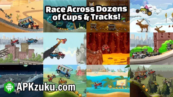 Hill Climb Racing 2 mod apk unlocked all cars