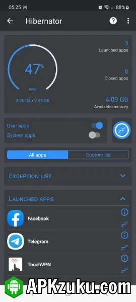 Hibernator Mod APK Premium Unlocked